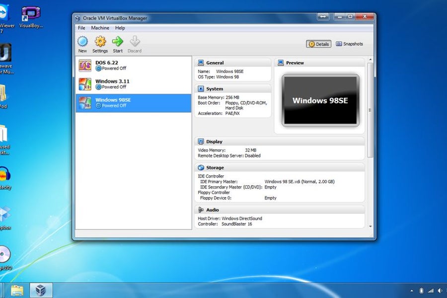 windows 98 virtualbox shared folder